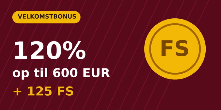 Velkomstbonus hos SlotsGem: 120% op til 600 EUR og 125 FS
